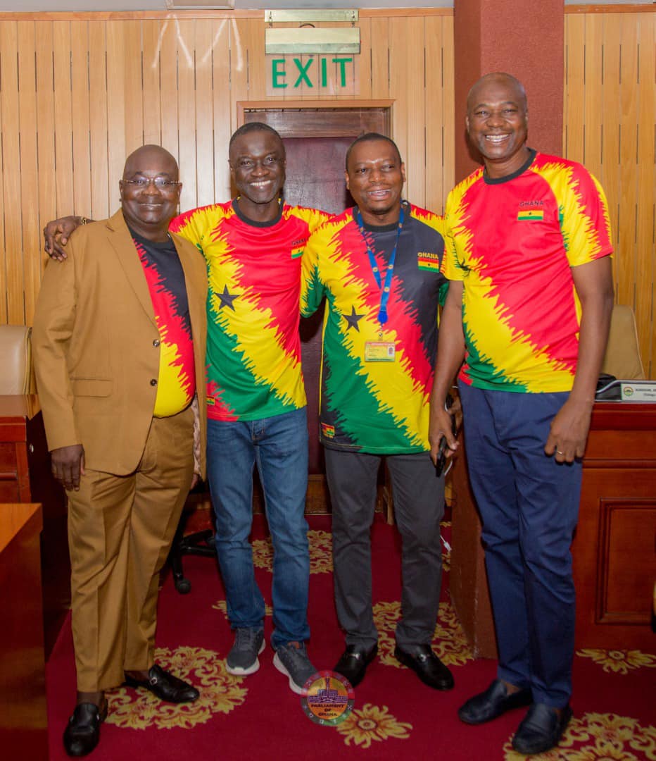 Parliament goes red, gold, green ahead of Ghana-Portugal clash
