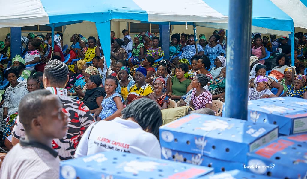 Lower Manya Krobo NDC Women’s Organiser fetes over 310 widows during Christmas