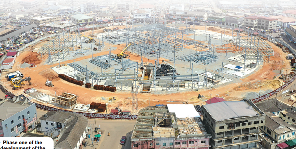 Over 80% work completed on Takoradi Market Circle redevelopment