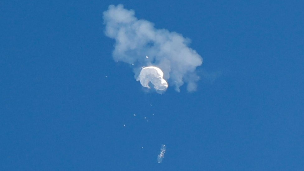 US shoots down Chinese ‘spy’ balloon over Atlantic