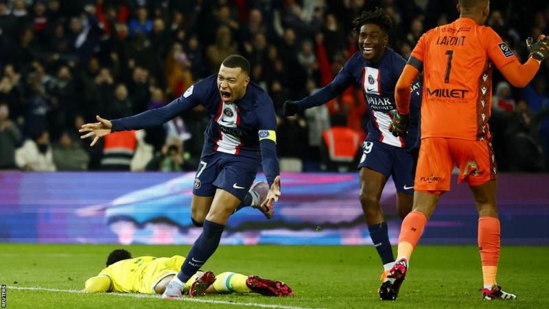 Mbappe sets new PSG goal record in win over Nantes