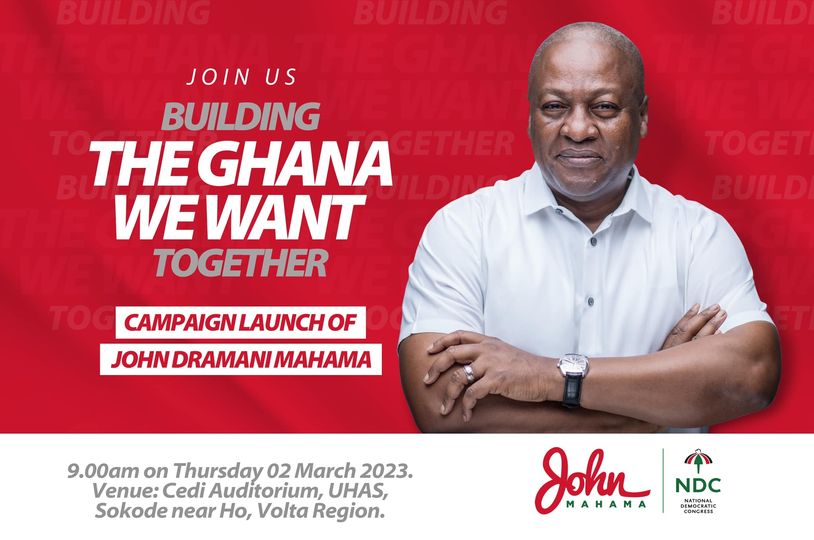 2024 Elections: Mahama To Launch Presidential Campaign Today In Ho