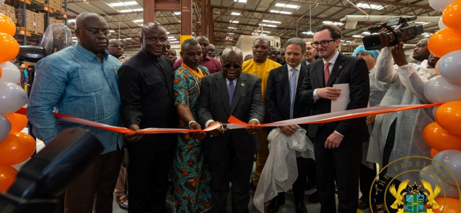 President Akufo-Addo Commissions Expanded GB Foods Factory In Tema