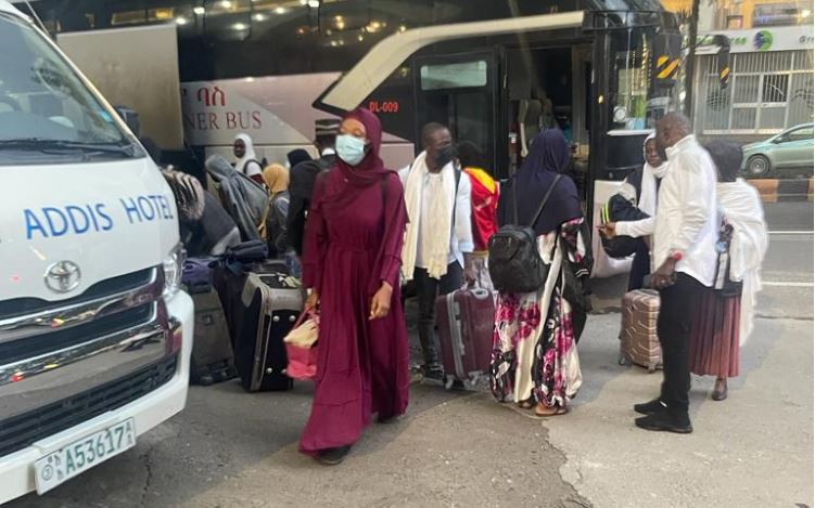 [Photos] 76 Ghanaians Safely Cross Sudan-Ethiopia Border; Set To Be Flown To Ghana Tomorrow