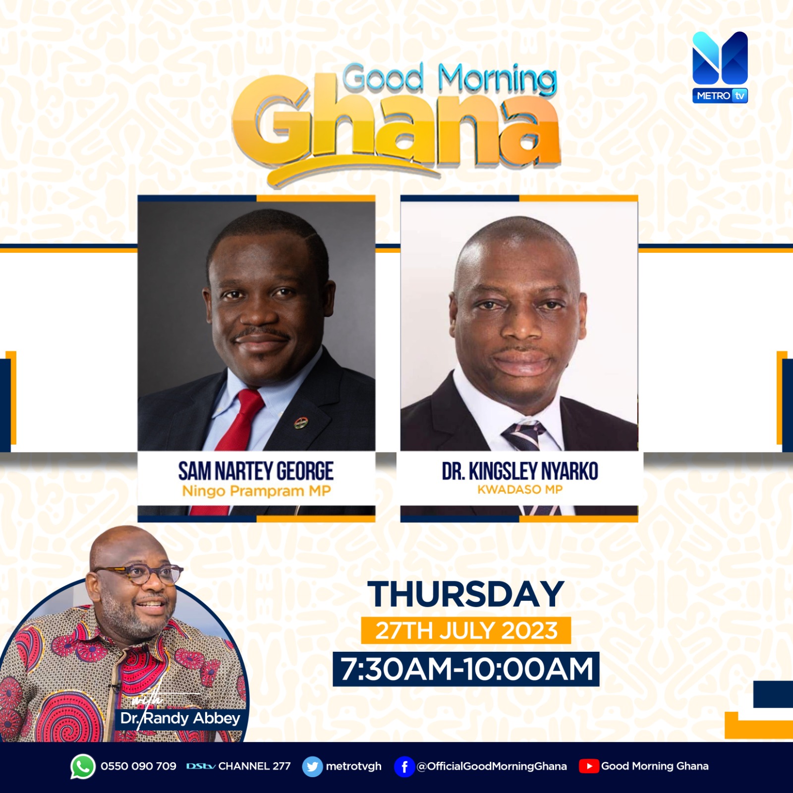 Watch Live: Good Morning Ghana — July 27, 2023