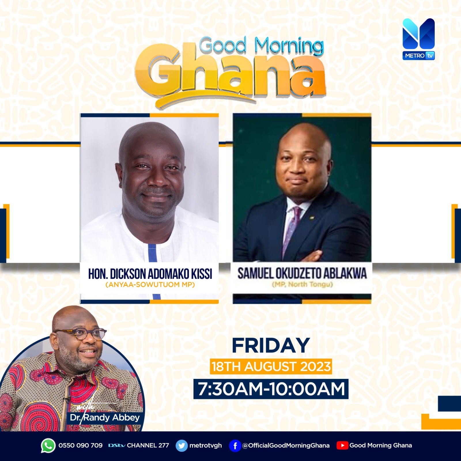 Watch Live: Good Morning Ghana – August, 18, 2023
