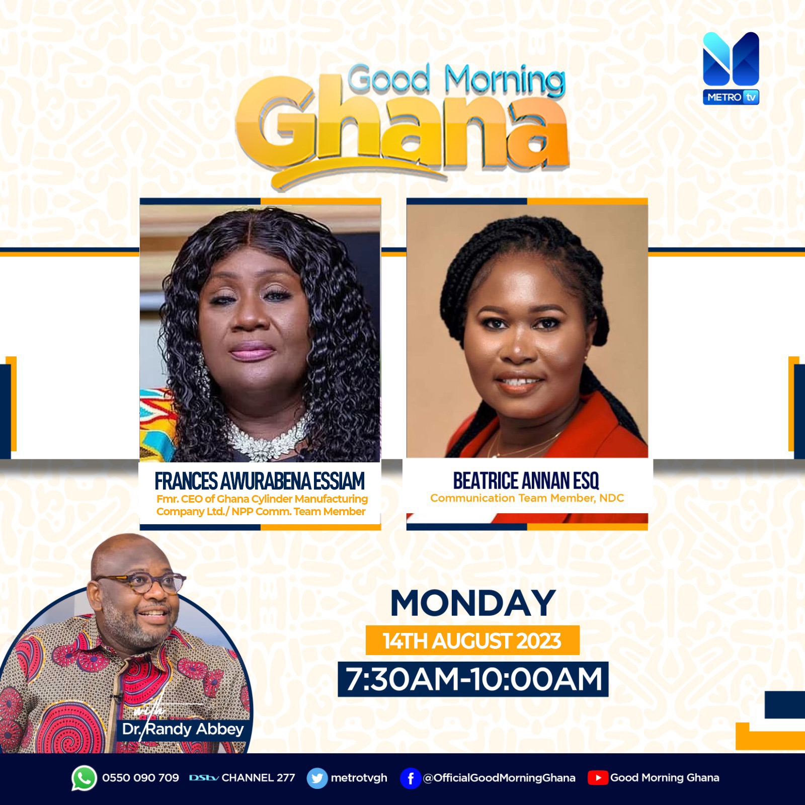 Watch Live: Good Morning Ghana — August 14, 2023