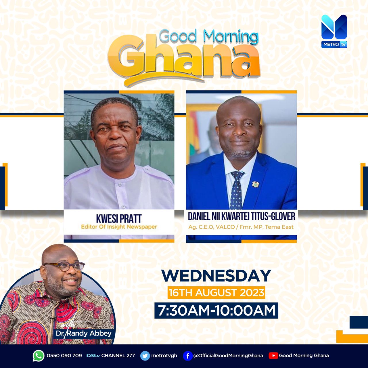 Watch Live: Good Morning Ghana — August 16, 2023
