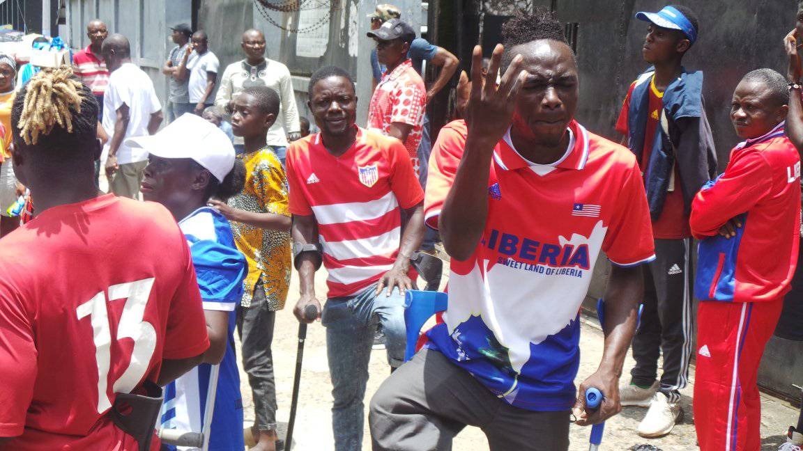 Liberia Amputee footballers cry for help with peaceful protest as Para Games beckons
