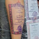 Man tattoos marriage certificate on his arm as Valentine ’s Day present for wife