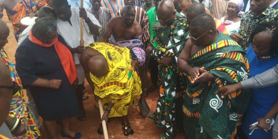 Okyehene cuts sod for construction of first-ever cancer treatment centre in Easten Region