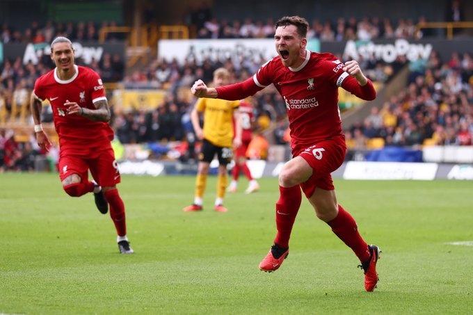 Liverpool score two late goals to earn come-from-behind victory against Wolves