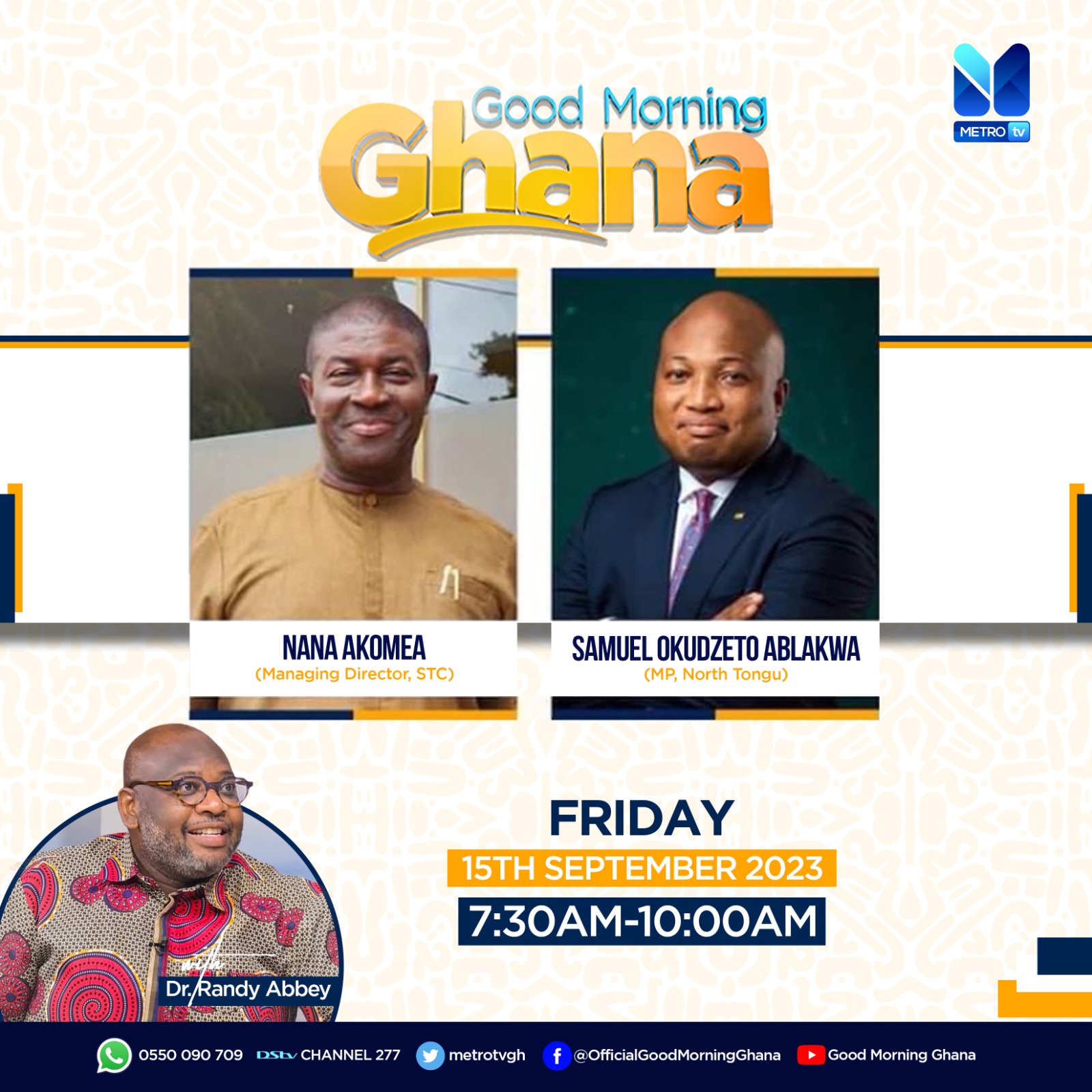 Watch Live: Good Morning Ghana — September 15, 2023