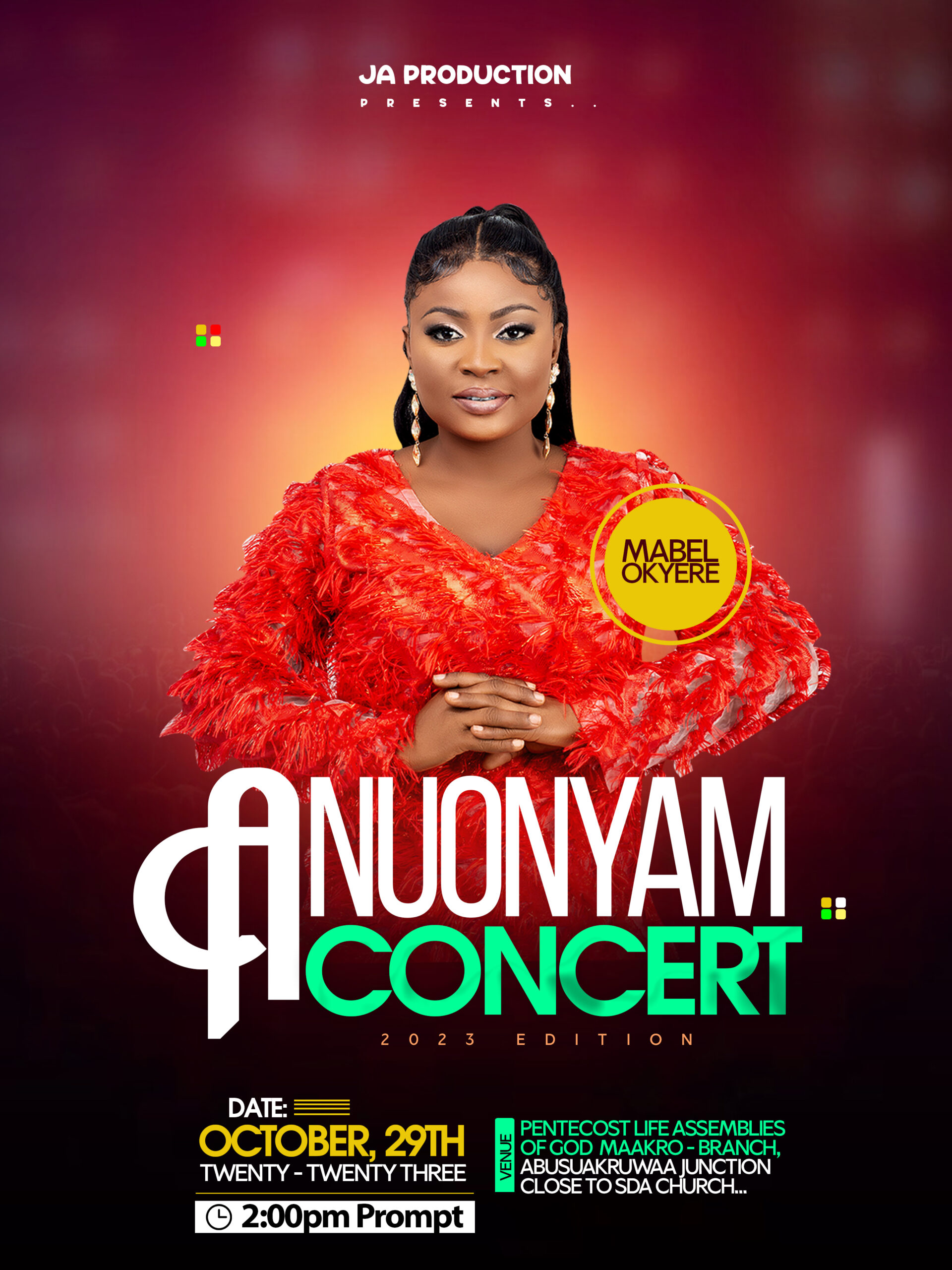 Mabel Okyere to celebrate 10th anniversary with ‘Anuonyam Concert’ slated for October 29
