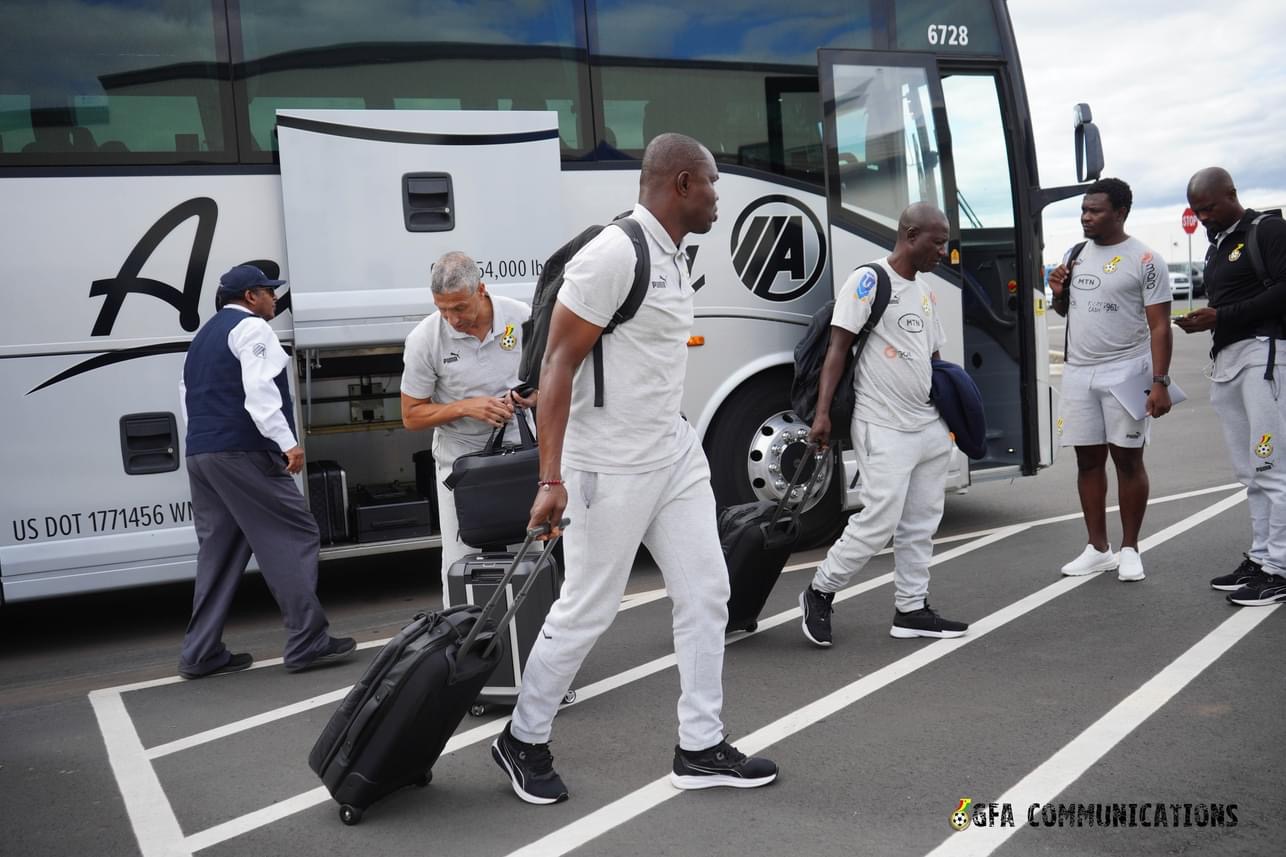 Black Stars arrive in Tennessee to face United States of America