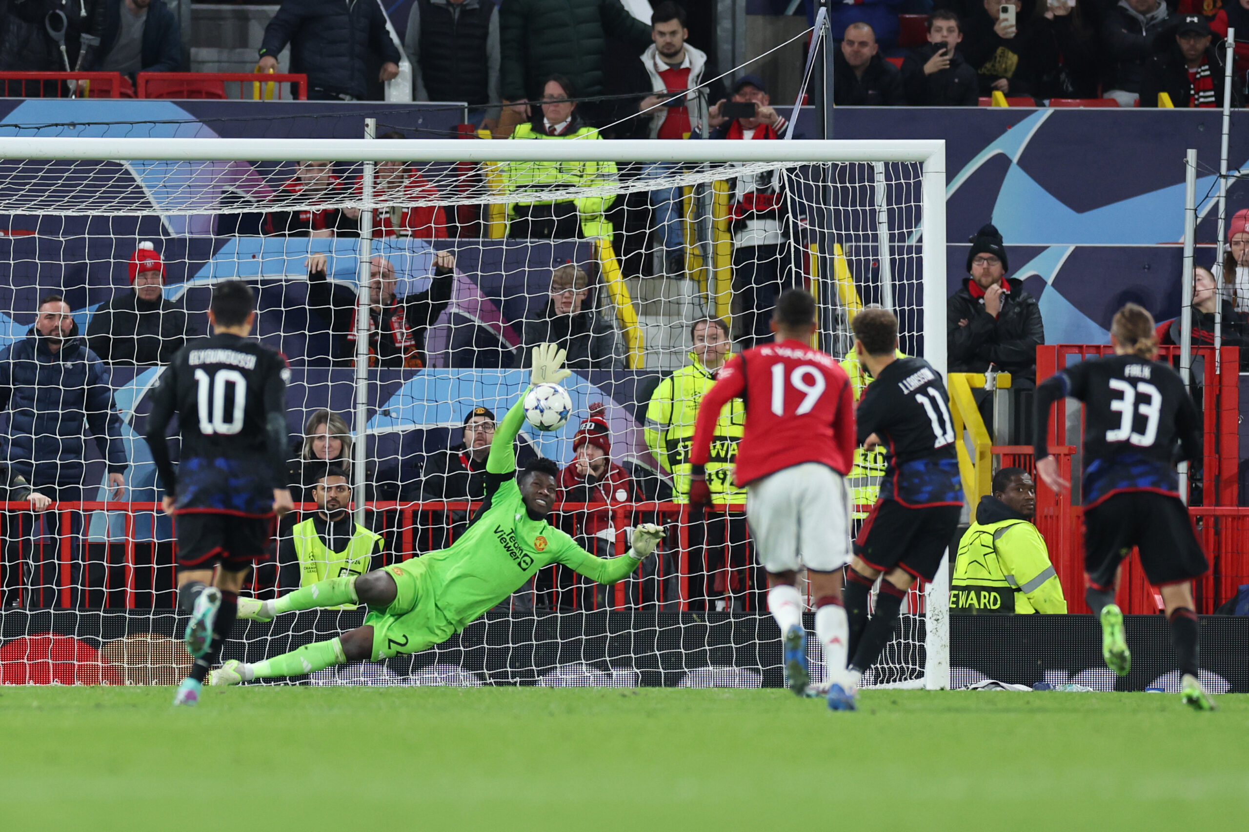 UEFA Champions League: Andre Onana’s added time penalty save gives Man Utd victory