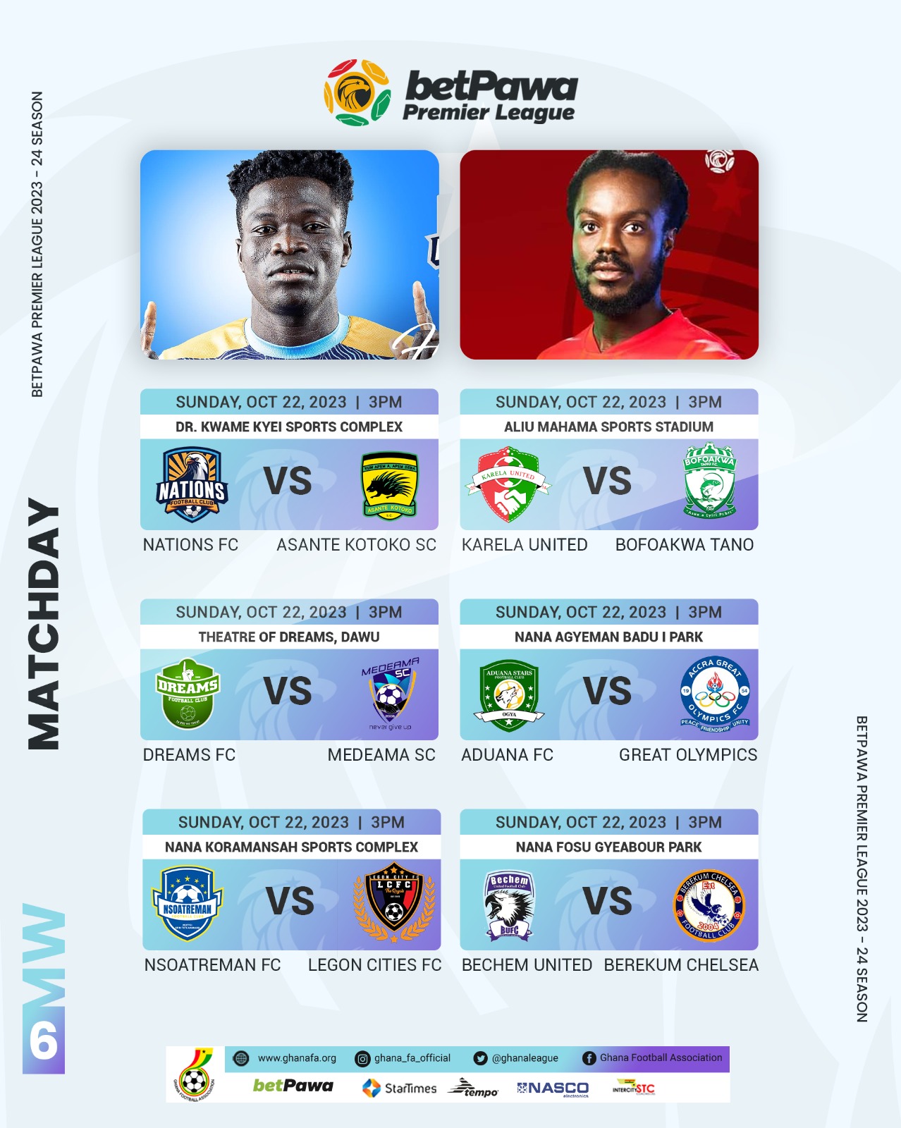 2023/244 GPL: Nations FC clash with Asante Kotoko on Sunday