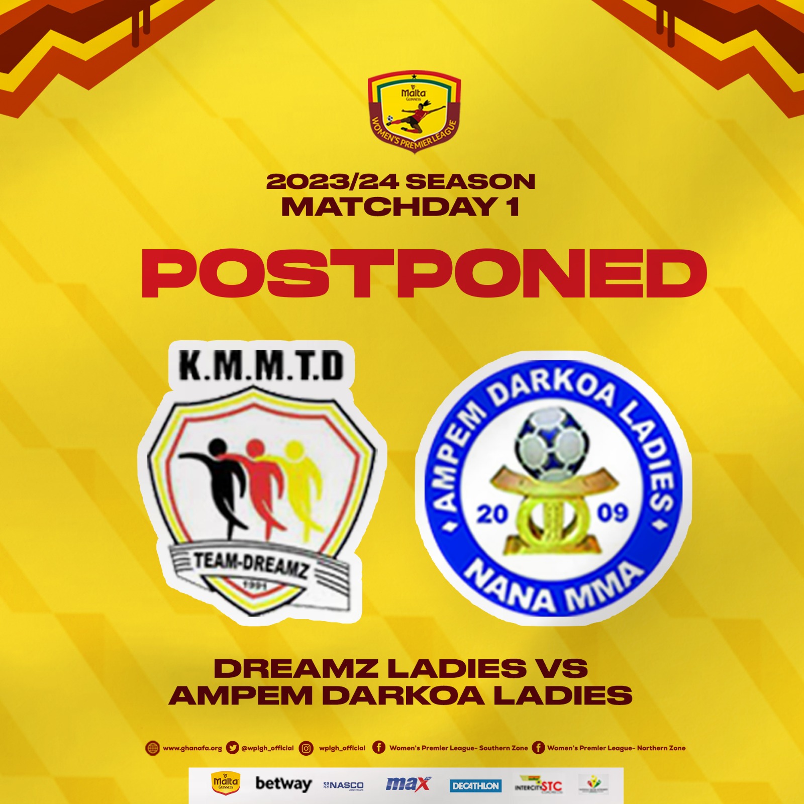 GFA postpones Ampem Darkoa’s Women’s Premier League matches