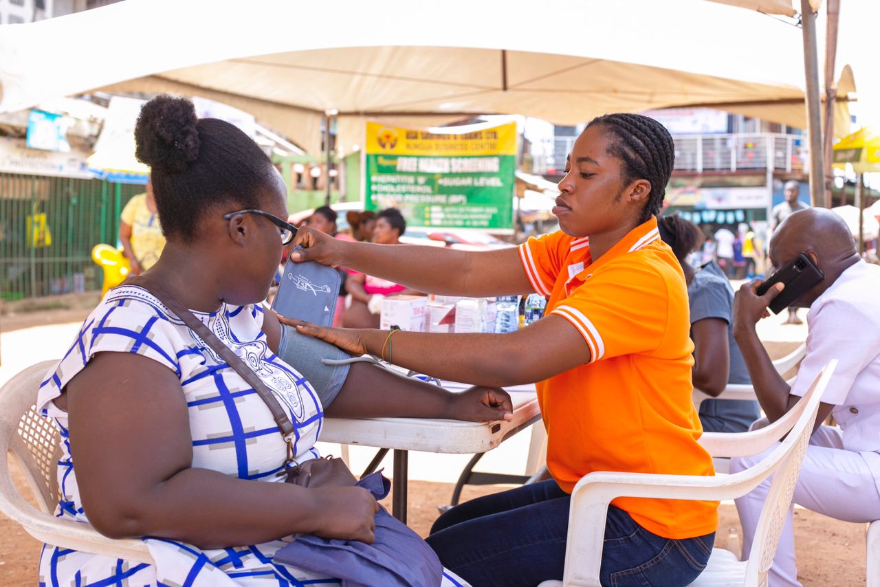ASA Savings and Loans organises free eye and medical screening for Nungua market traders