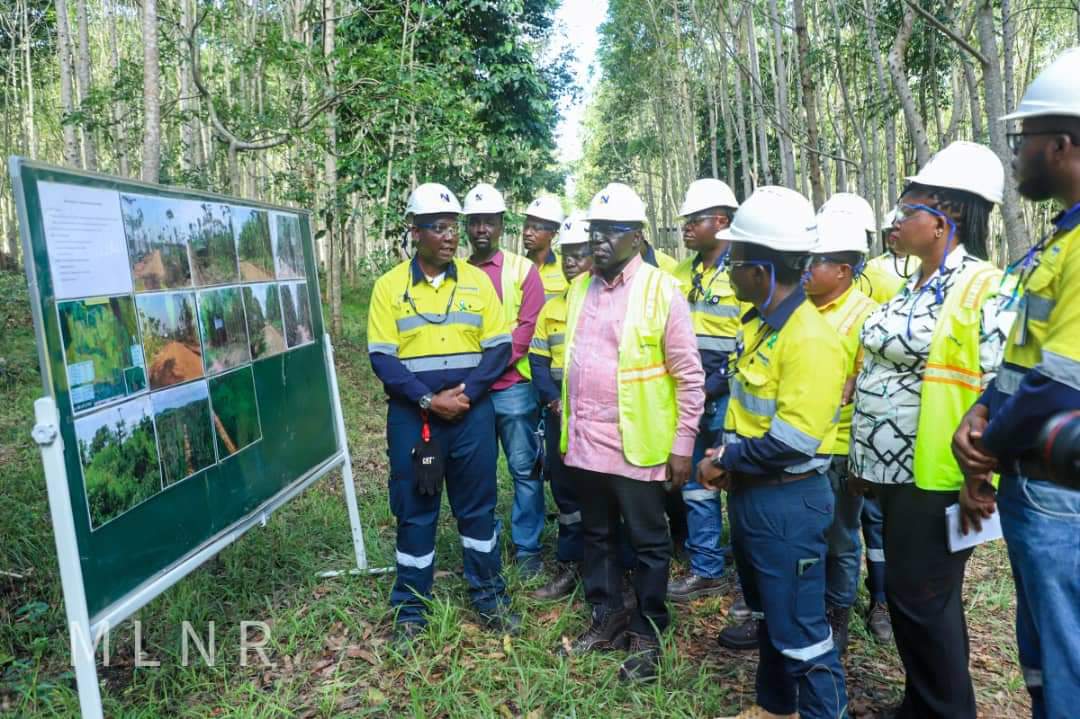 HON. BENITO OWUSU-BIO COMMENDS NEWMONT GHANA FOR THEIR FOREST OFFSET RESTORATION PROJECT