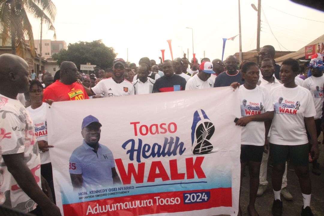 Akim Swedru MP energizes base through health walk