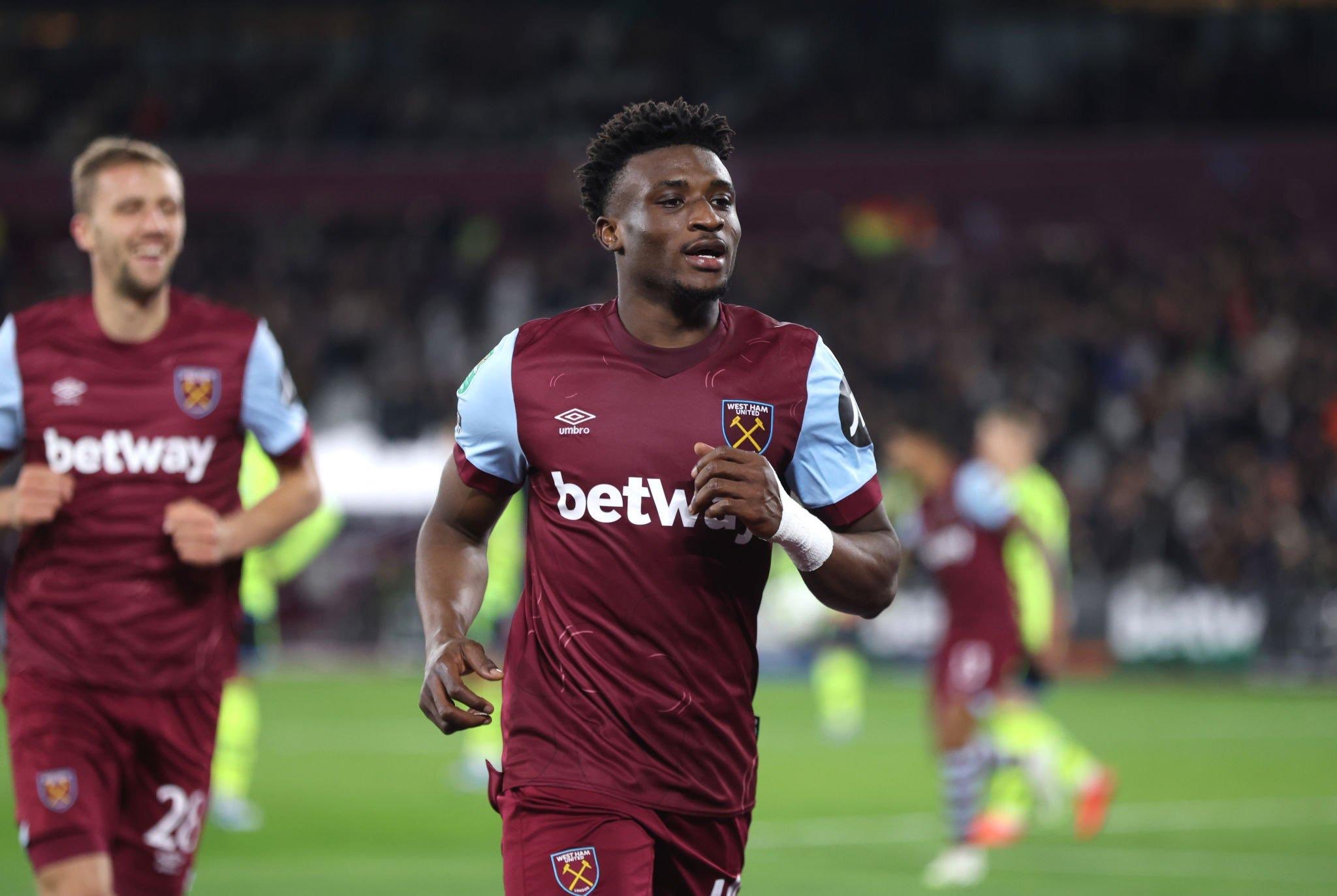 Ghana midfielder Mohammed Kudus scores as West Ham beat Arsenal in Carabao Cup