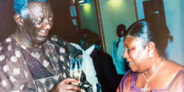 Kufuor pays glowing tribute to late wife
