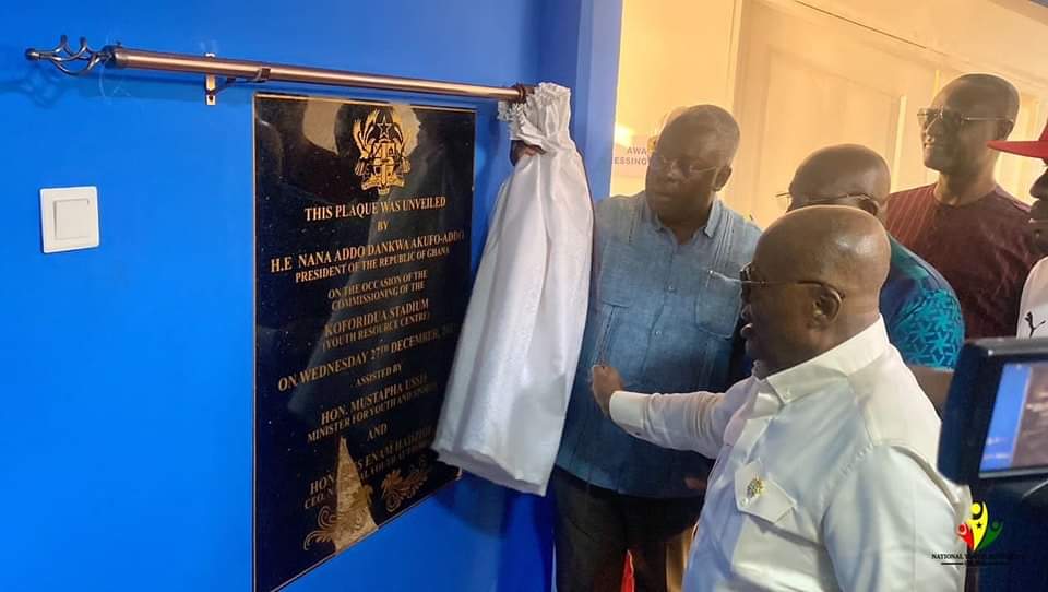 President Akufo-Addo commissions Koforidua Multi-purpose Youth Resource Centre, directs for completion of remaining four