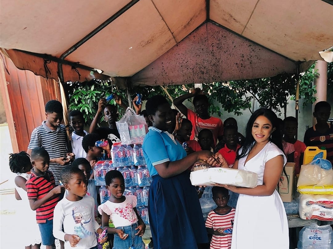 Cheery Addai donates to NyameDua Children’s Home