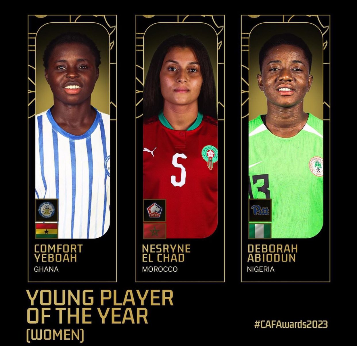 Ghana’s Comfort Yeboah makes shortlist for CAF Women’s Young Player of the Year