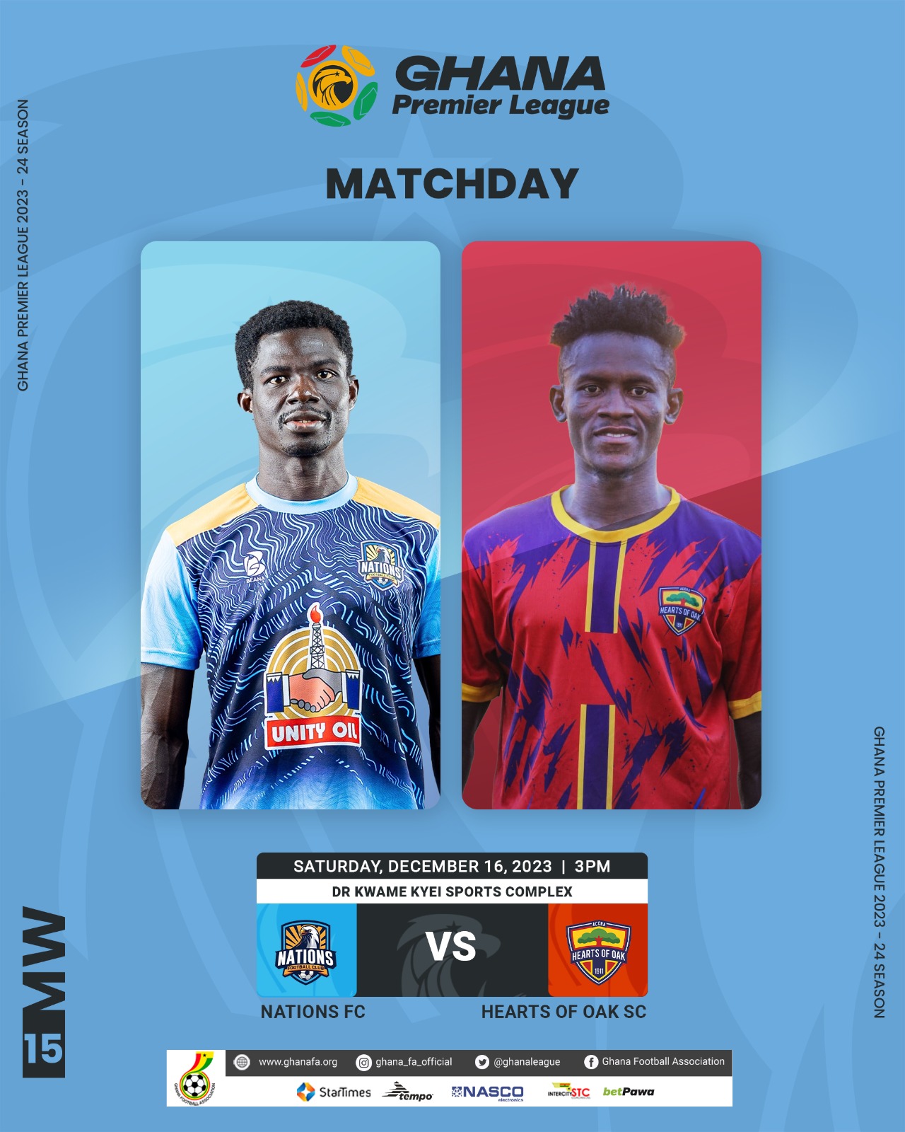 2023/24 GPL: High flying Nations FC lock horns with Hearts of Oak on Saturday