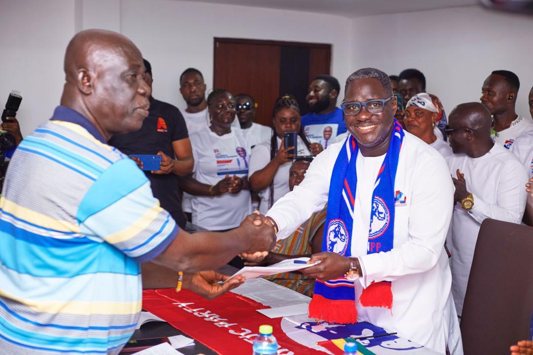 Palgrave Frimpong Boakye-Danquah Files nomination forms to contest Abuakwa North NPP Primaries