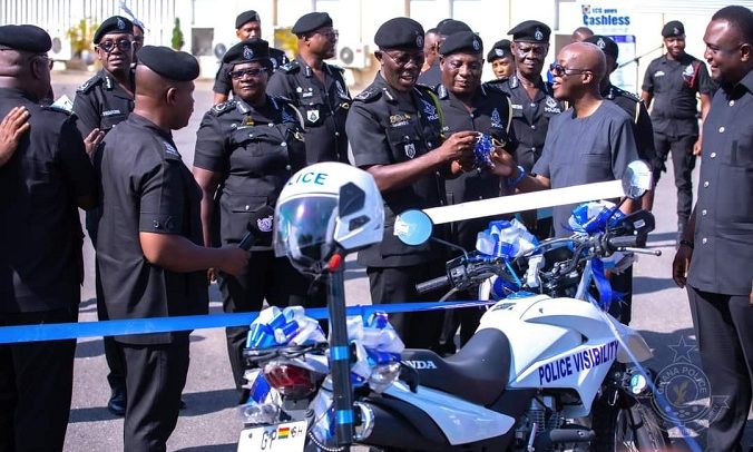 Police Receive 200 Motorbikes From ECG To Enhance Operation