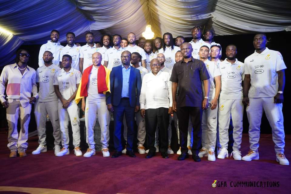 President Akufo-Addo dines with Black Stars ahead of 2023 AFCON