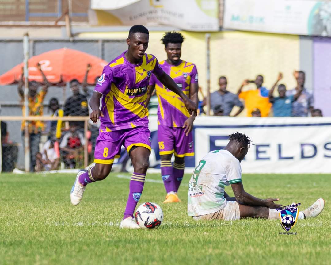 Reuben Hennessy scores late as Heart Lions come from behind to draw with Medeama SC