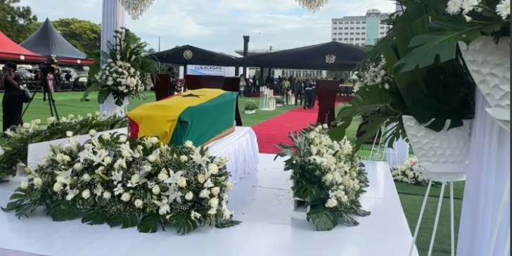 State burial for ET Mensah underway in Accra