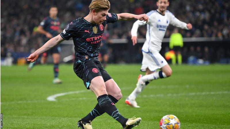 Man City secure two-goal advantage over Copenhagen in CL last-16 tie