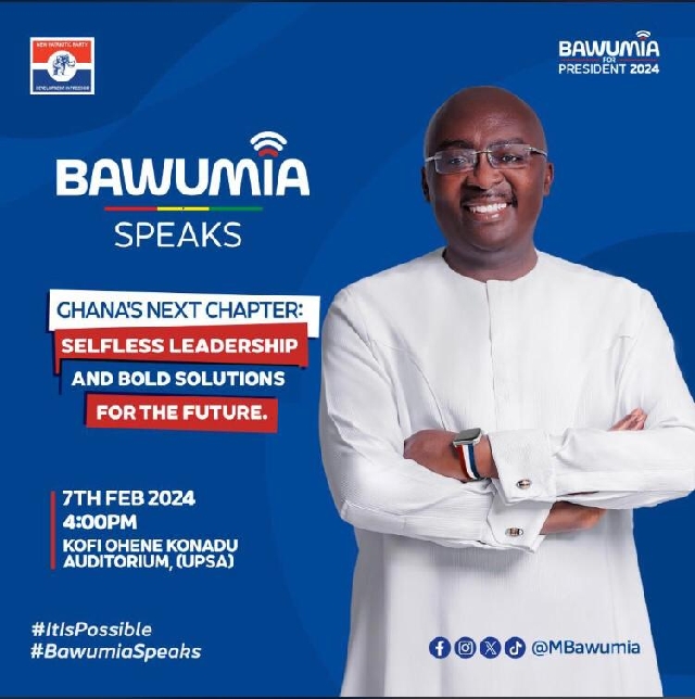 Bawumia speaks on own vision for Ghana Feb. 7