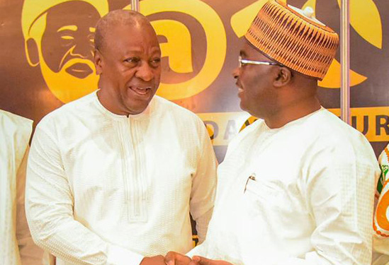 Don’t run away from your “mess” – Mahama to Bawumia
