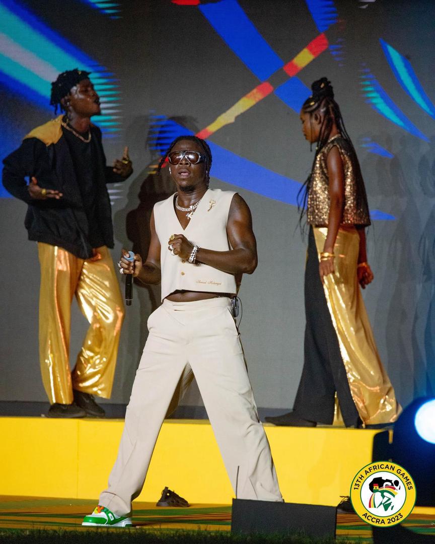13th African Games: Stonebwoy delivers epic closing ceremony performance, performs unreleased single with OdumoduBlvck