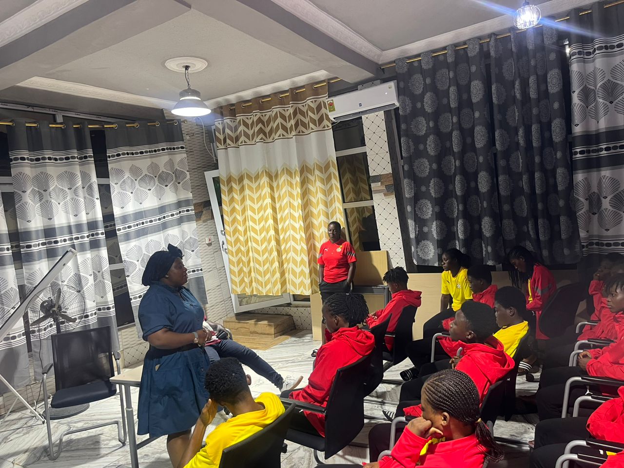 Executive Council Member Dr. Gifty Oware-Mensah visits Black Princesses ahead of African Games