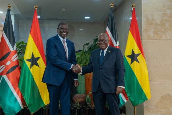 Intra-African Trade, Joint Co-Operation Tops Discussions Upon Prez Ruto’s Visit To Ghana