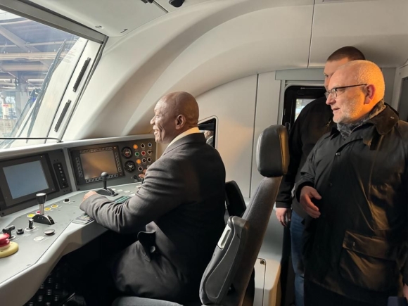 New train assembled in Poland for use on Tema-Mpakadan line handed over to Ghana
