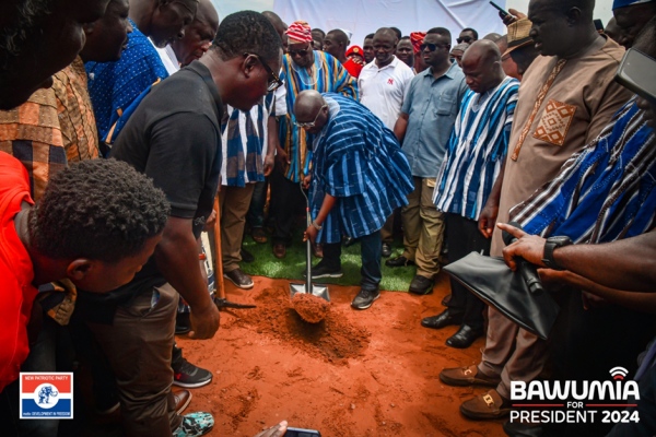 Dr. Bawumia Cuts Sod For Construction Of Gambaga Sports Complex