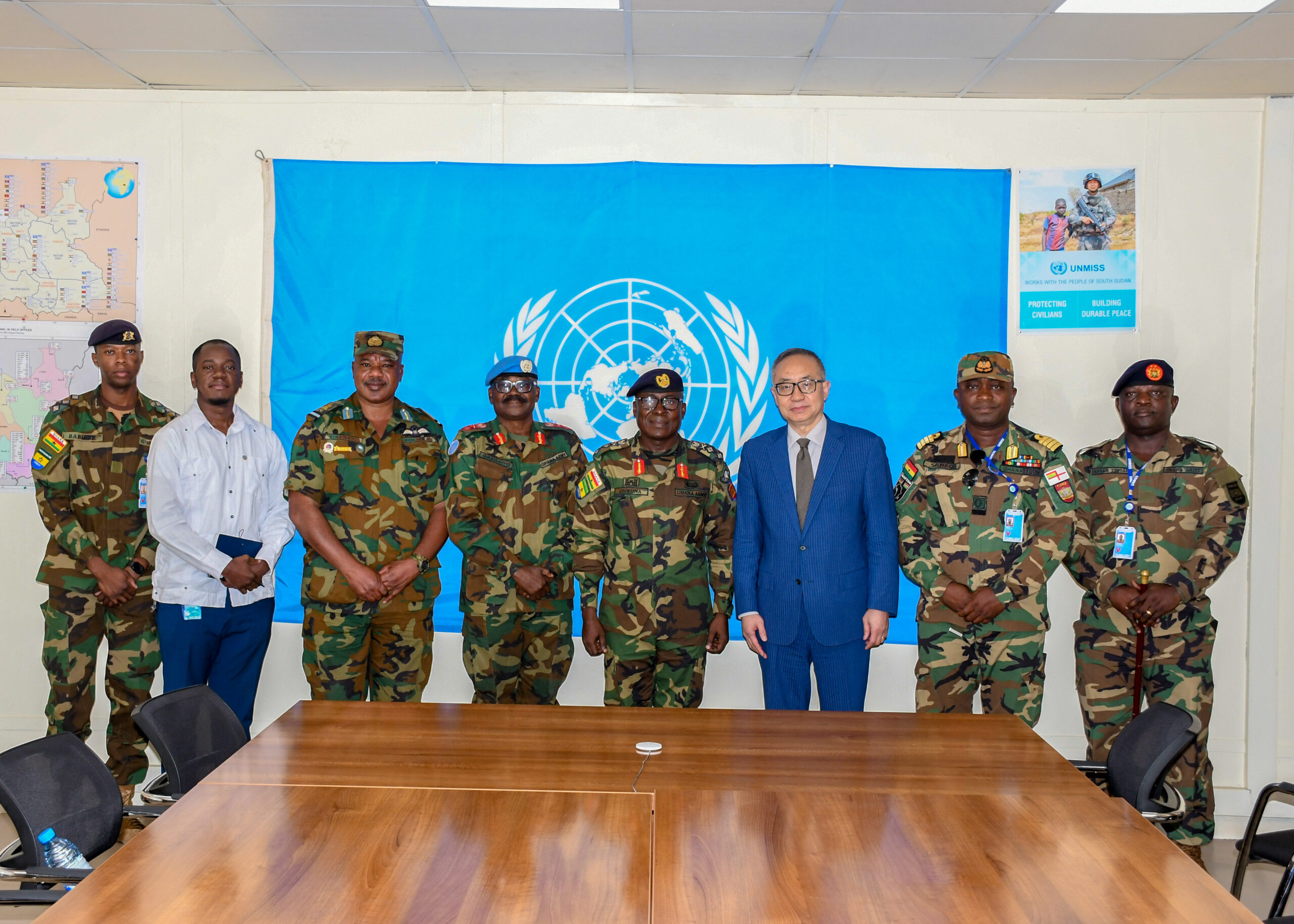 COAS CALLS ON UNMISS DEPUTY SRSG POLITICAL AND SOUTH SUDAN ASSISTANT CHIEF OF DEFENSE FORCE