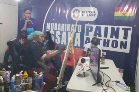 Ghanaian artist attempts Guinness World Record for longest paint-a-thon