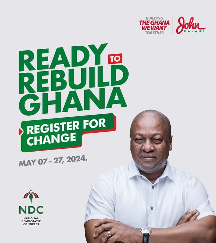 Mahama urges Ghanaians to persevere despite challenges in voter registration