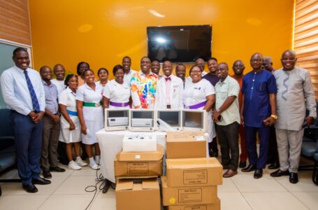Bishop Tackie-Yarboi donates medical equipment to the Korle-Bu Neurosurgery Unit