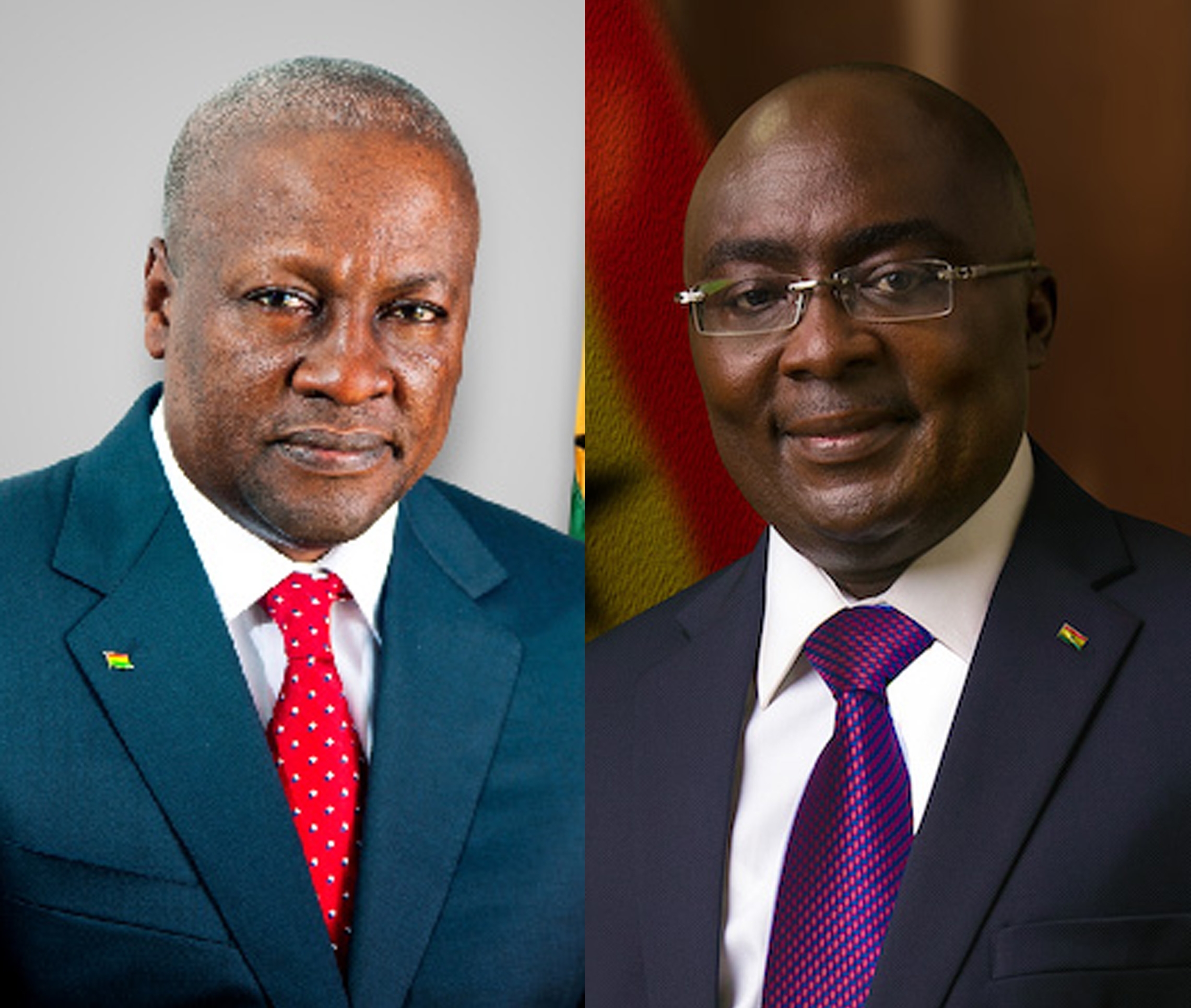 John Mahama leads Bawumia in latest poll, holds strong coalition