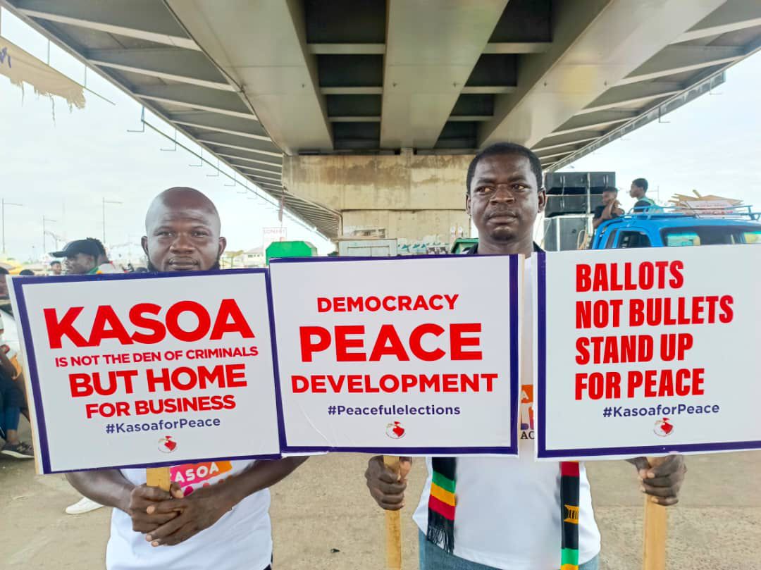 Kasoa: Residents, journalists, stakeholders march for peace, reject negative tagging